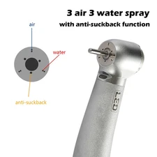 Dental High Speed Handpiece Fiber Optic 3 Spray UPS