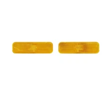 Trim Parts A6730 - 1970-73 Camaro Amber Front Marker Lights Lamps Pair USA Made