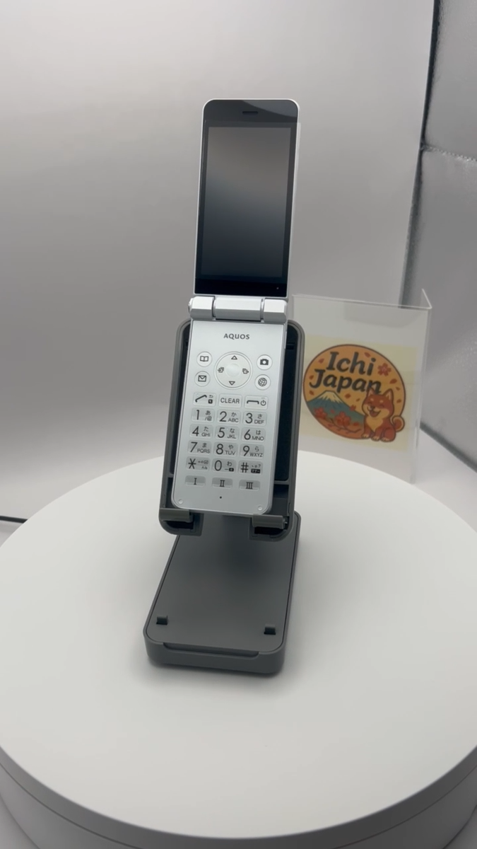虹AQUOS SHARP AQUOS KEITAI WHITE SH-N01 Android Flip Phone Unlocked Open