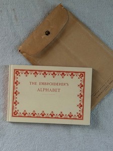 embroidered alphabet book