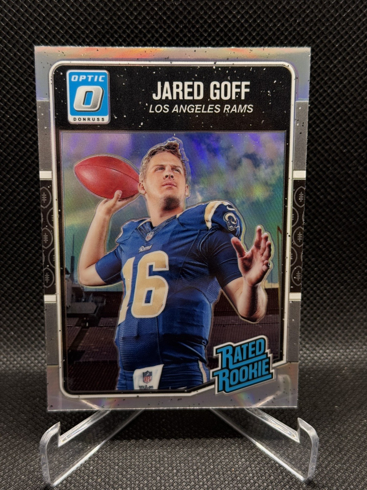 Jared Goff RC - 2016 Donruss Optic Rated Rookie- SILVER Prizm Holo No. 172