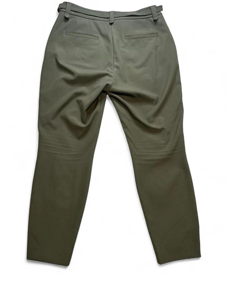 Express Women Olive Green High Rise Skinny Pants Size 12S Stretch+ Office Casual - Image 2 of 4