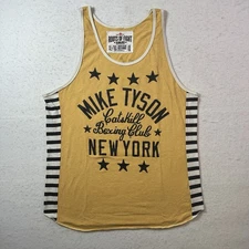 Roots of Fight Mike Tyson Kid Dynamite Catskill Boxing New York Tank Top Size L