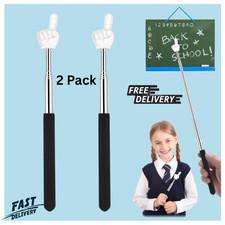 Retractable Teacher Pointer for Classroom Kids Reading, Dumero Extendable Finger