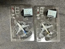 F-Toys ANA Wing Collection 2 Boeing 737700 JA01AN Gold & Triton Blue Set Used