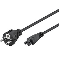 Netzanschlusskabel 1,8M Schwarz Typ F Cee 7/7 Goobay 93586 Schutzkontakt Kabel