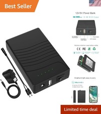 12V 3000mAh Portable Power Bank, DC 12V/5V USB Dual Output for LED Strip, CCT...