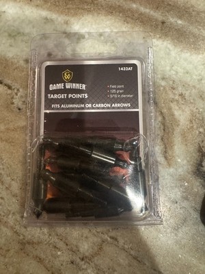Game Winner 5/16 125 Grain Aluminum Carbon Arrow Target 12 Count New