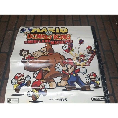 Mario vs Donkey Kong Mini-Land Mayhem! Thick Store Promo Poster