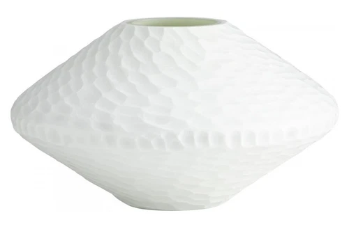 White Buttercream 5.5 Inch Tall Glass Vase - Picture 1 of 1