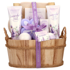 Bath Gift Sets for Women, 11Pcs Lavender Spa Baskets Gift Kits, Relaxing Luxury