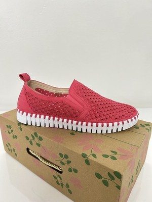 Ilse Jacobsen Tulip Slip on Shoe Flat 140 Viva Magenta - Size 37 NEW IN BOX!!