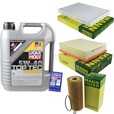 INSPEKTIONSKIT FILTER LIQUI MOLY ÖL 5L 5W-40 für Audi A6 Avant 4B C5 1.9 TDI