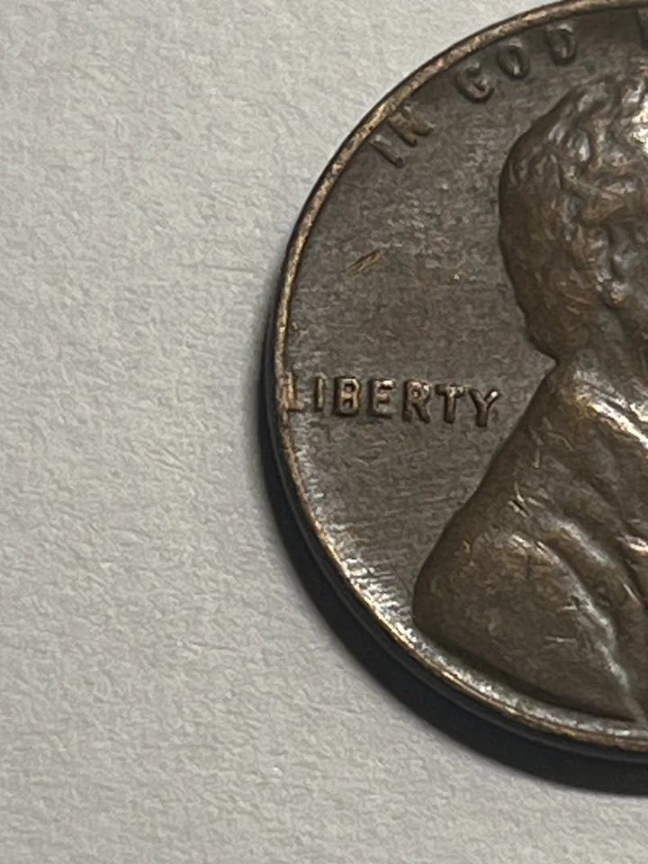 1966 Lincoln Penny - No Mint Mark - L on Rim Error-DOUBLE DIE ON REVERSE. - Image 3 of 4