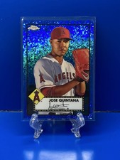 2021 Topps Chrome Platinum Anniversary Jose Quintana (LAA) Blue Diamond 199 Seri