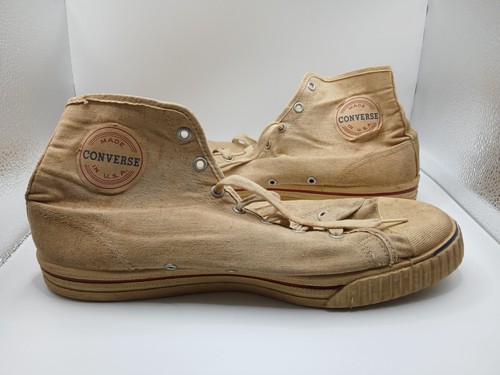 RARE 1970's CONVERSE Comfort Cushion Arch High Fastbreak Canvas Sneakers Size 12