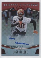 2017 Certified Gridiron Signatures Mirror Red 3/75 Josh Malone #GS-JM Auto 1o3