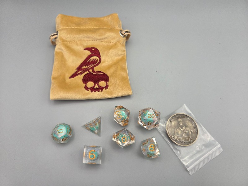 Sirius Dice Ravenloft Treasure Pack Jade Focus Dice Set Super Rare