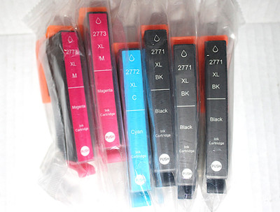 For Epson 277XL 6-PACK New Replacement Ink 3 Black 1 Cyan 2 Magenta