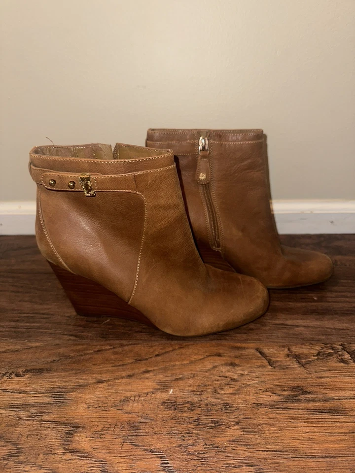 Mujer Isaac Mizrahi Marrón Cuña Botín Tacón - Talla 7 Foto 4 de 4