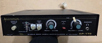 Louroe AP-1TB ATP1TB Single Zone Audio Surveillance w/Talkback 