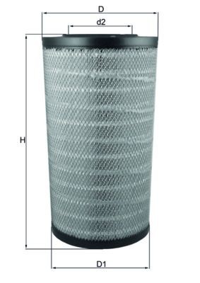 Mahle Luftfilter LX 3753-image