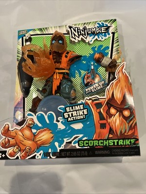 Ninjombie Scorchstrike Action Figure w/Slim & Comic Book #3