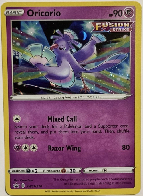 Oricorio - SWSH210 - (Cosmos Holo)  - Black Star Promo - NM/M