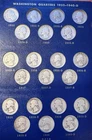 Washington Silver Quarters 1932-1964  PDS   90% Silver  84 total. Complete Set.