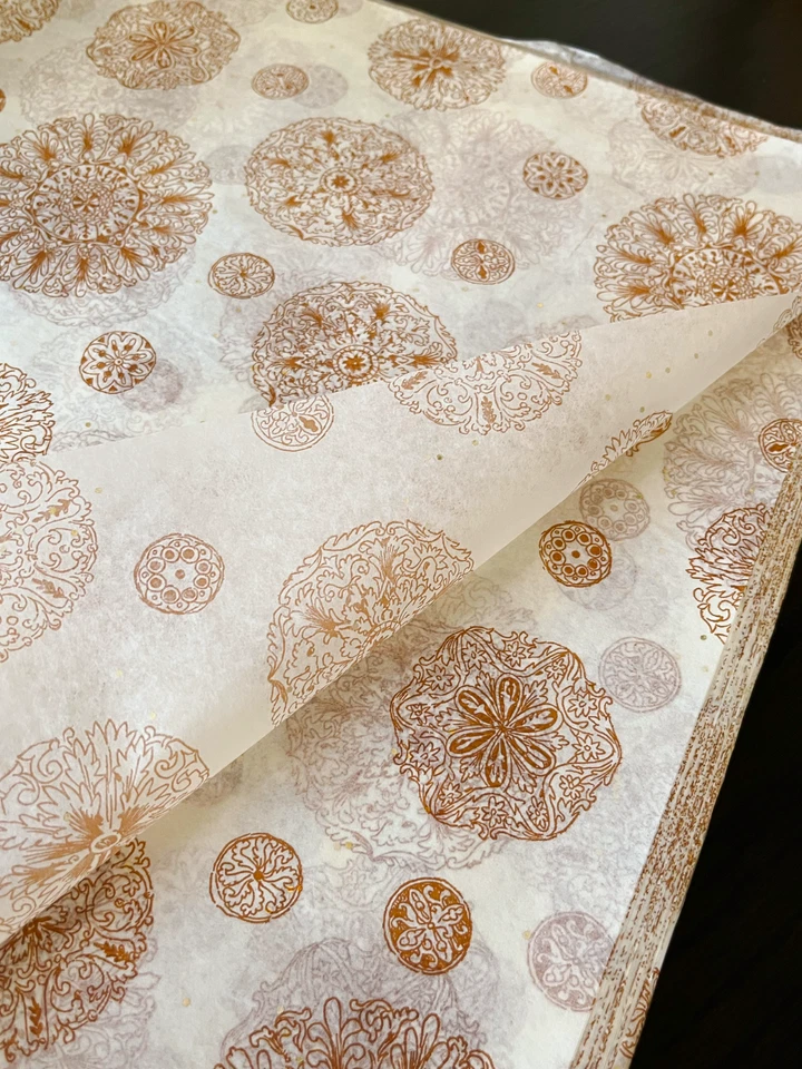 MEDALLIONS Design Tissue Paper Sheets Choose Size & Package Amount - Image 4 of 4