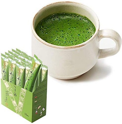 Ito Kyuemon Uji Matcha Cappuccino Pulver Sticks 18er Pack - Schaumiger Grünte...