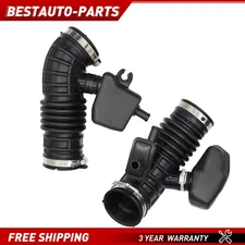 2 Pcs 16576-1CB1A 16576-1CB0A Engine Air Intake Hose for Infiniti FX35 2009-12