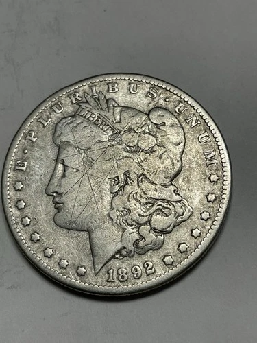 1892 S Morgan Silver Dollar Fine