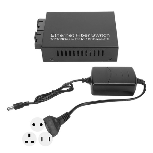 Ethernet Media Converter 100Mbps SC Single Fiber Singlemode RJ45 Port Fiber E DB - Photo 11/21