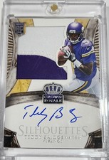2014 Panini Crown Royale - Rookie Silhouettes Teddy Bridgewater Patch Auto /299