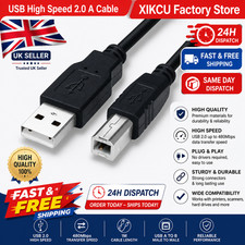 USB 2.0 A to B Printer Cable 1m 1.3m High Speed Male USB Printer Cord