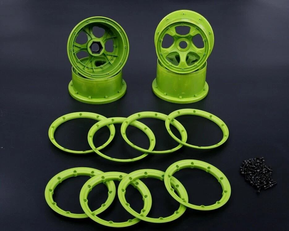 Nylon Vorderseite & Hinten Rad Nabe und Rand Kit für 1/5 HPI RV BAJA 5B Ss - Bild 3 von 3