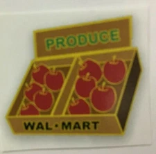 WALMART Produce Lapel Pin Quality Metal Brand New (Pin back)