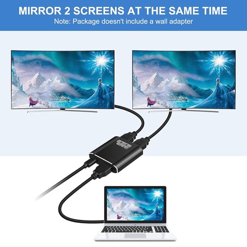 HDMI Splitter 4K, Aluminium Automatischer HDMI Splitter 1 Eingang 2 Ausgänge - Bild 3 von 7