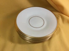 Lenox Eternal 24K Gold Trim  Coffee Saucers- Excellent