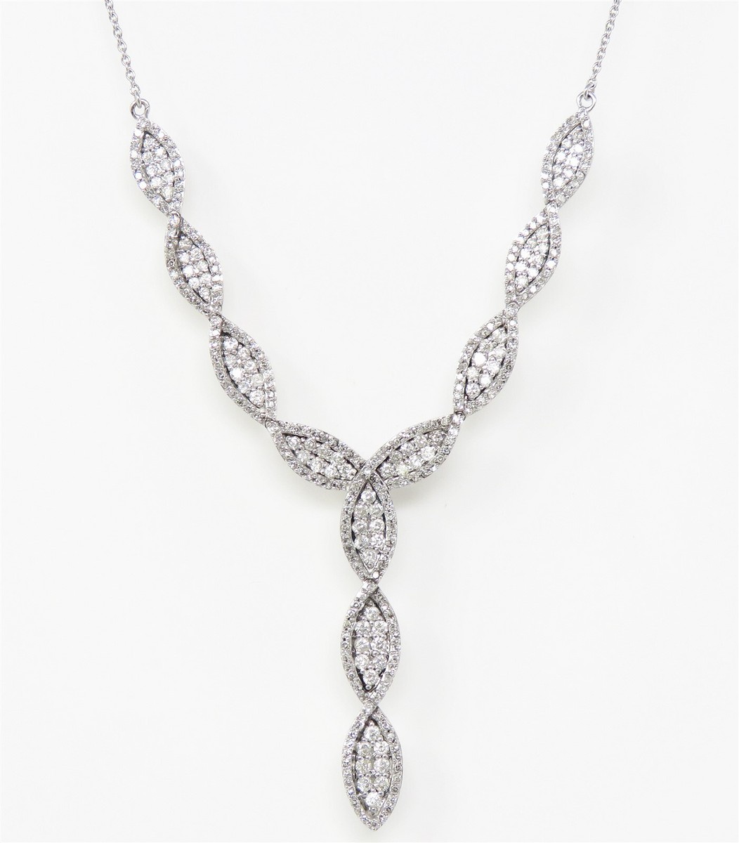 Drop 14kt White Gold Necklace 14KT White Gold Petite Drop Pendant Spence  Diamonds