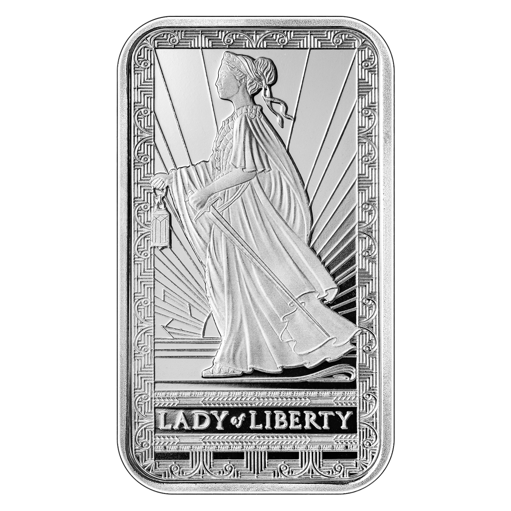 PAMP USA Lady of Liberty 1 oz .999 Fine Silver Bar | eBay