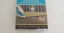 NO SEW EASY HEM  EXTRA HOLD 6 MORE PANELS iron on hem tape 3/4” x 400” One Pack