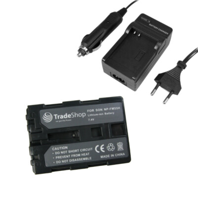 Set: Akku 2000mAh + Ladegerät für Sony DCR-TRV19E DCR-TRV20E DCR-TRV22E 