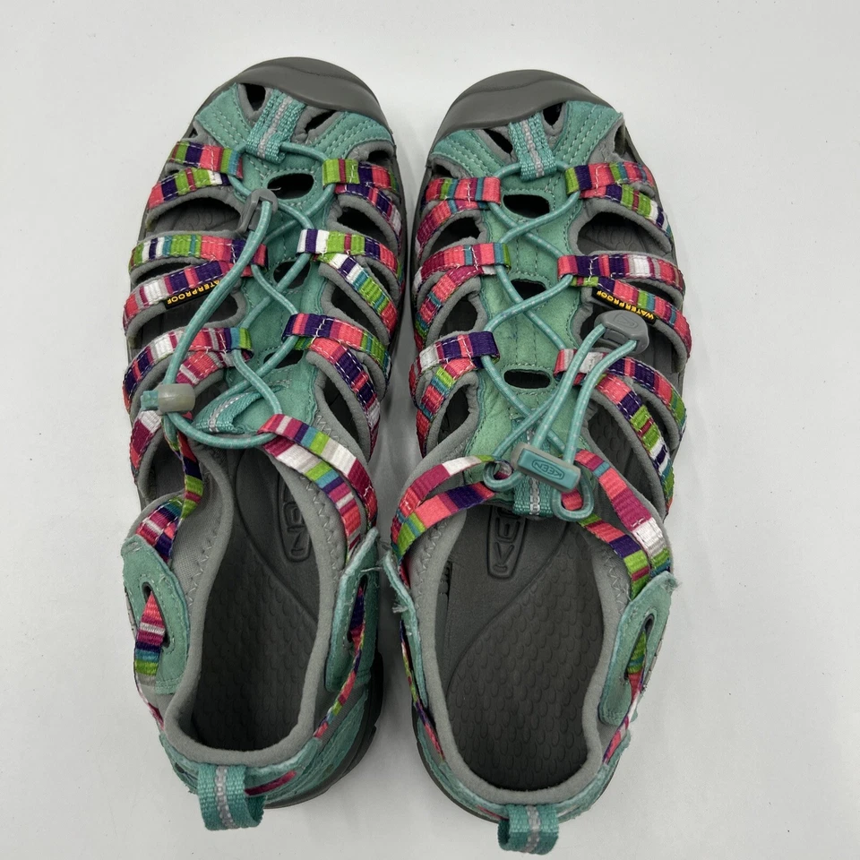 Sandalias de Senderismo Keen Whisper Talla 6 Jóvenes/Niñas Grandes Azul Turquesa Impermeables Foto 4 de 4