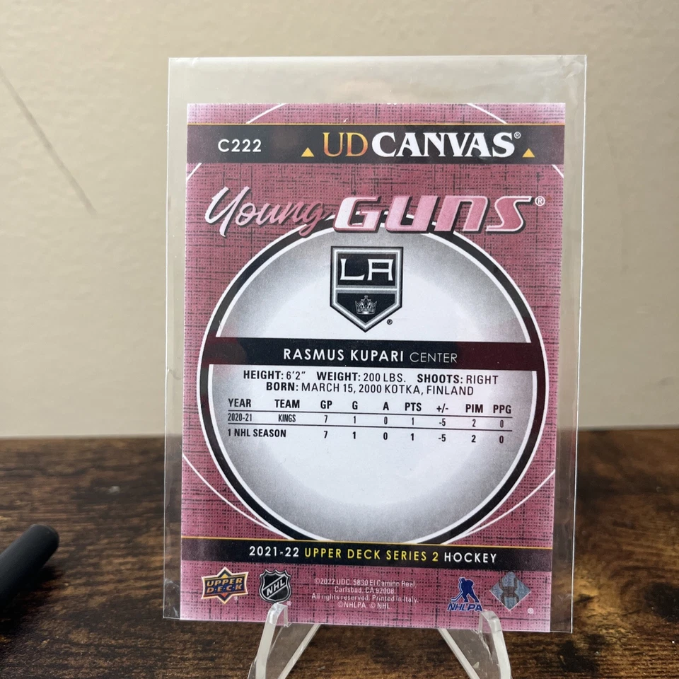 2021-22 Upper Deck Young Guns Canvas Rasmus Kupari RC #C222 - Image 2 of 2