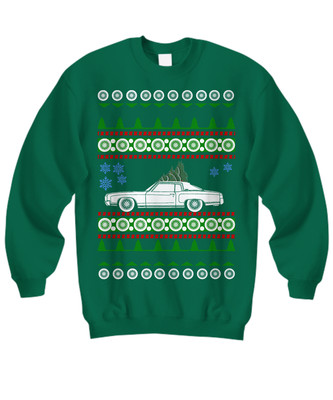 1971 Chevy Monte Carlo 1st gen Ugly christmas sweater - Sweatshirt