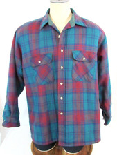 High Sierra Vintage Wool Blend Jacket Mens XL Quilted Shirt or Shacket Plaid