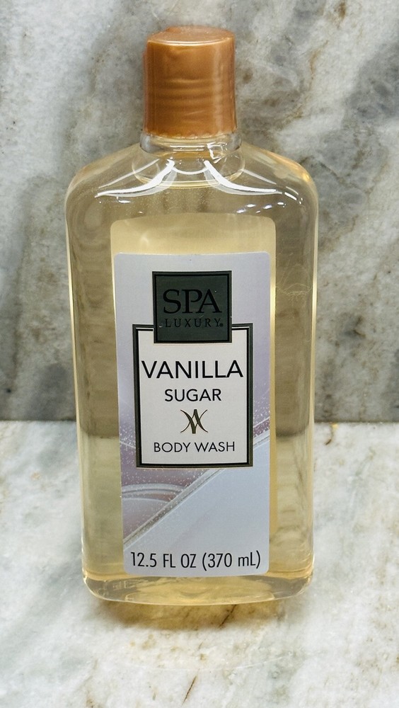 SPA Luxury Vanilla Sugar Body Wash: 12.5floz/370ml