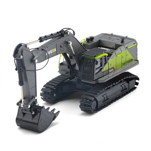 Excavadora Juguete Construcción Juguetes Vehículo Diecast Modelo Excavadora Camión Verde - Imagen 2 de 7